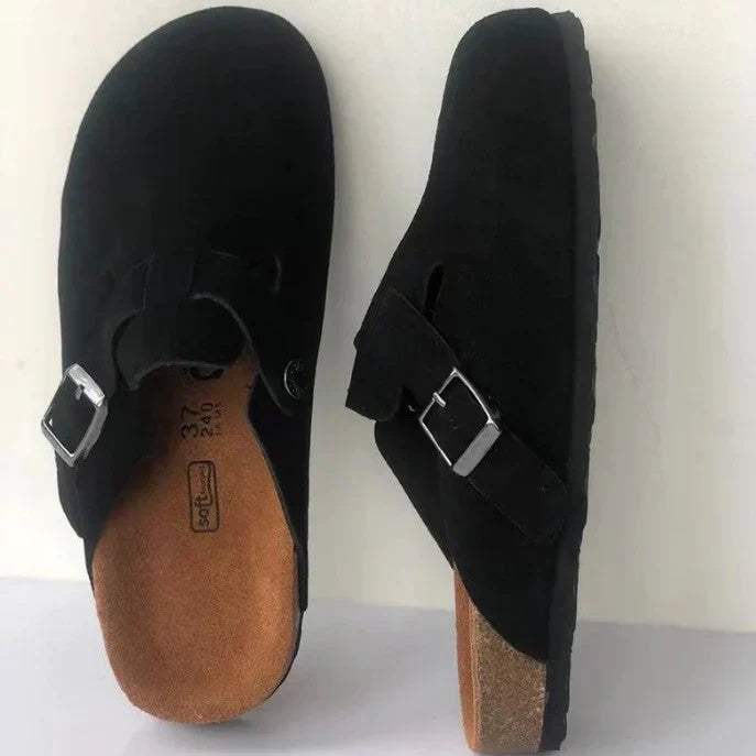 Chaussons décontractés à enfiler avec boucle et confort optimal