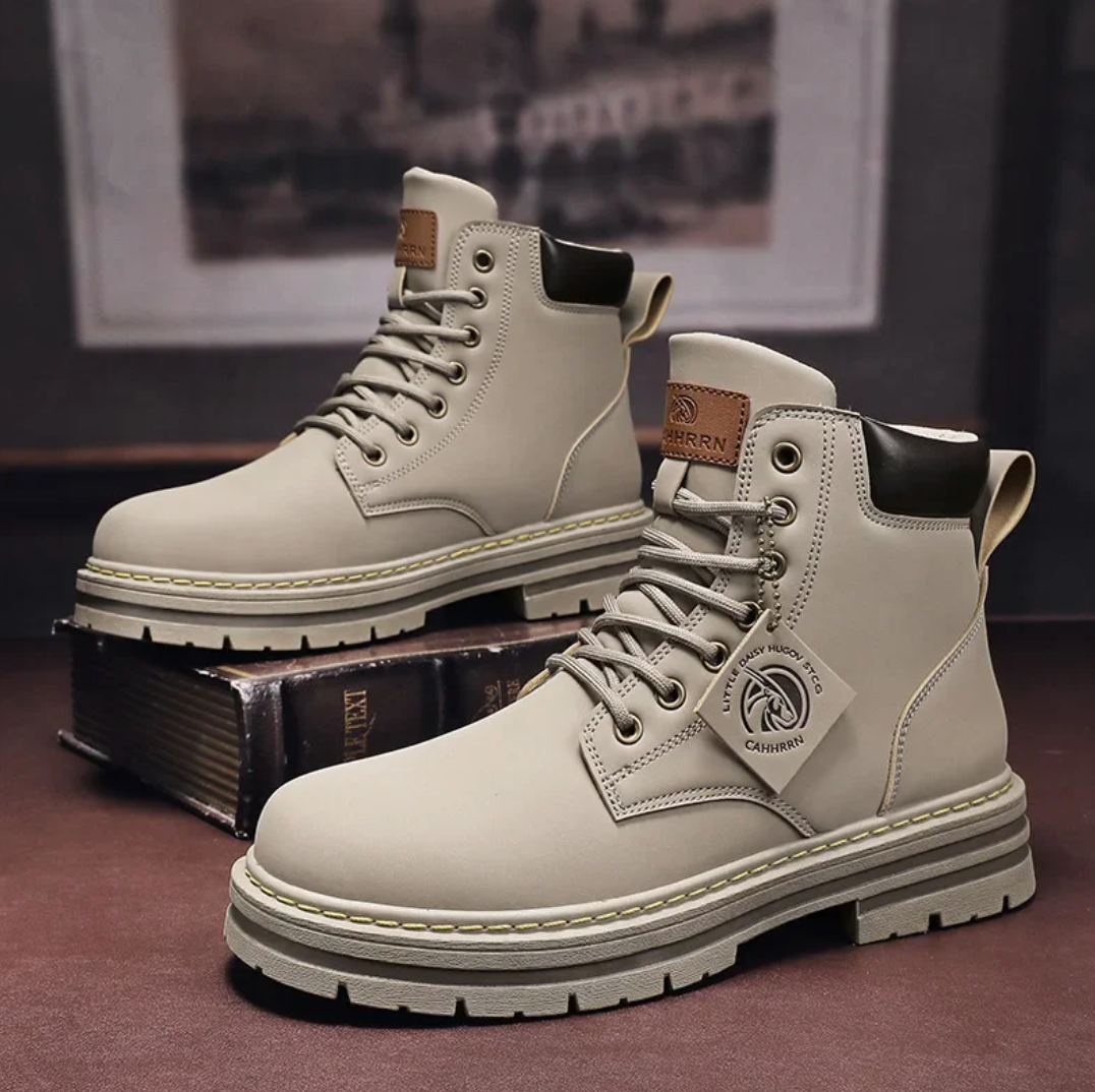 Bottes de Marche Cuir Brun pour Homme