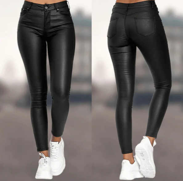 Jean Femme Taille Haute Élégante avec Poches - LuxeStyle