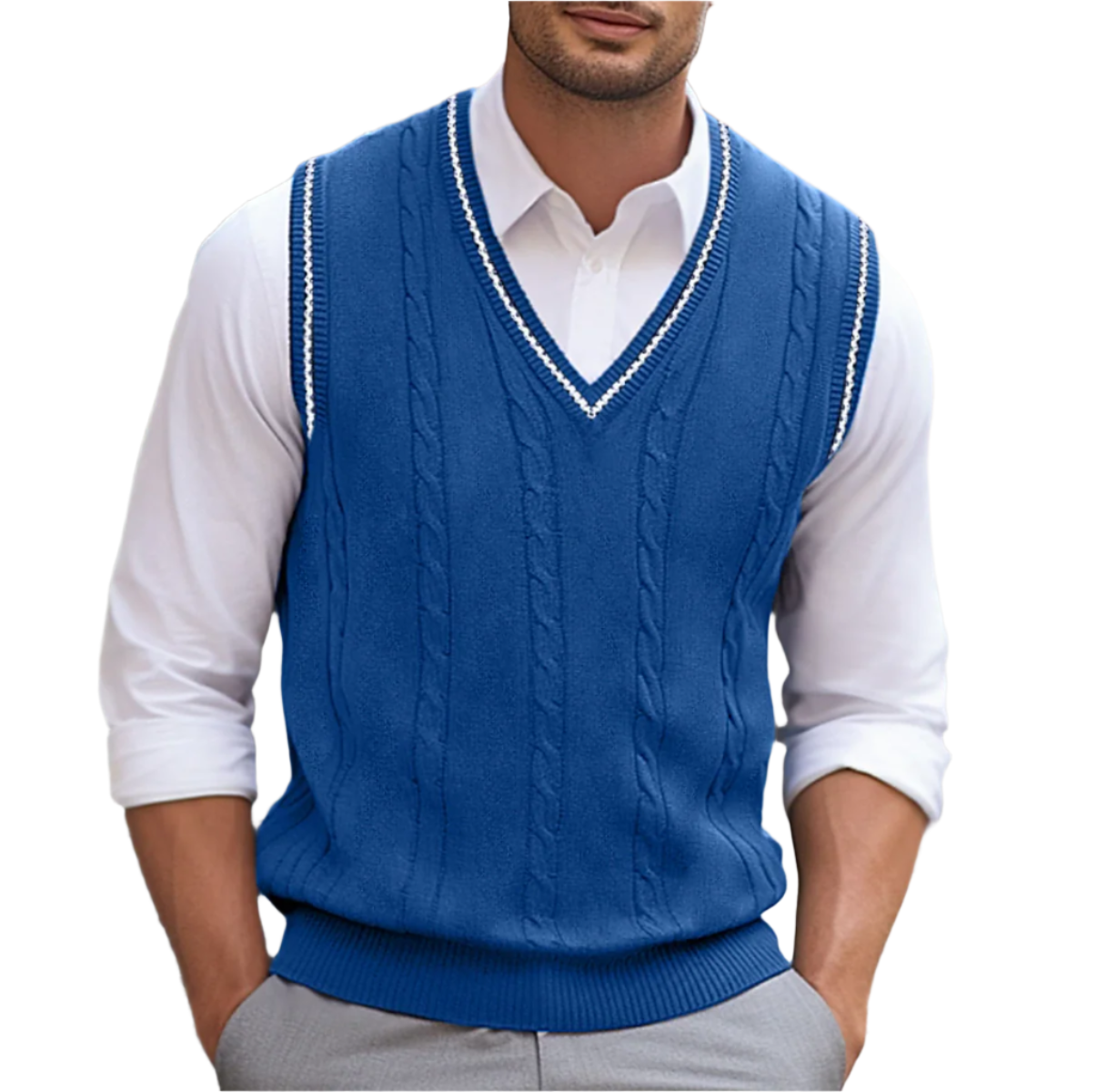 Pull Homme Col V Décontracté & Chic