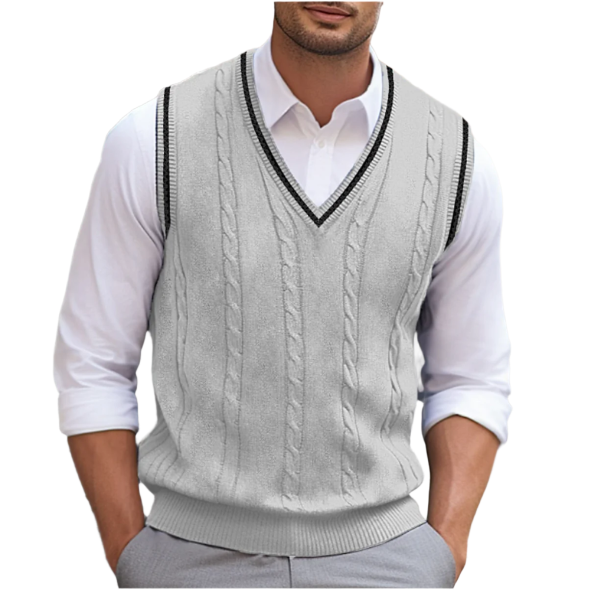 Pull Homme Col V Décontracté & Chic