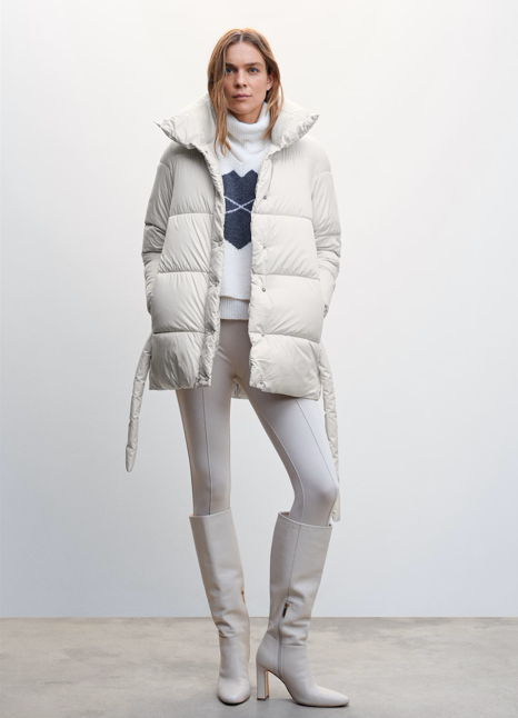 Doudoune Hivernale Élégante Taille Longue pour Femme - LuxeStyle
