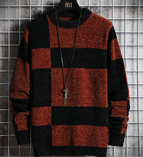 Pull à Rayures Classique pour Homme
