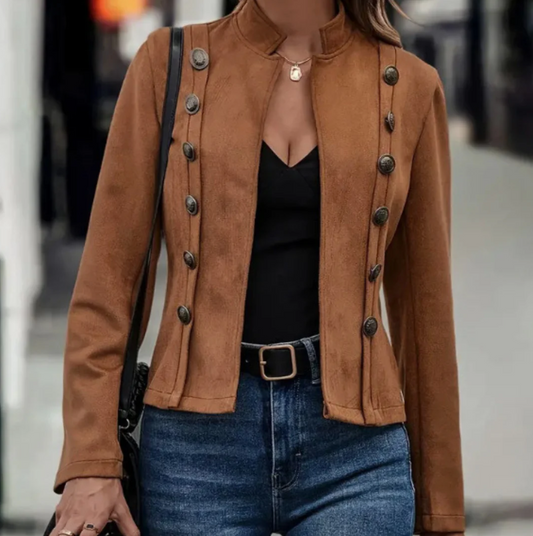 Veste Élégante à Fermeture Double pour Femme - LuxeStyle