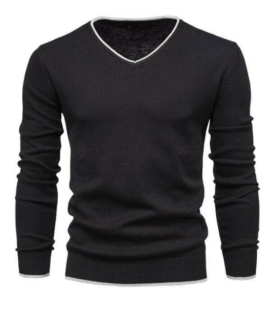 Pull Homme Col V Élégant Slim Fit