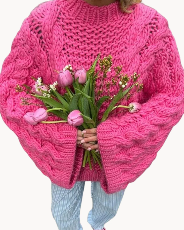 Pull Femme Col Rond Douillet Hiver