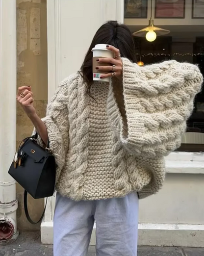 Pull Femme Col Rond Douillet Hiver