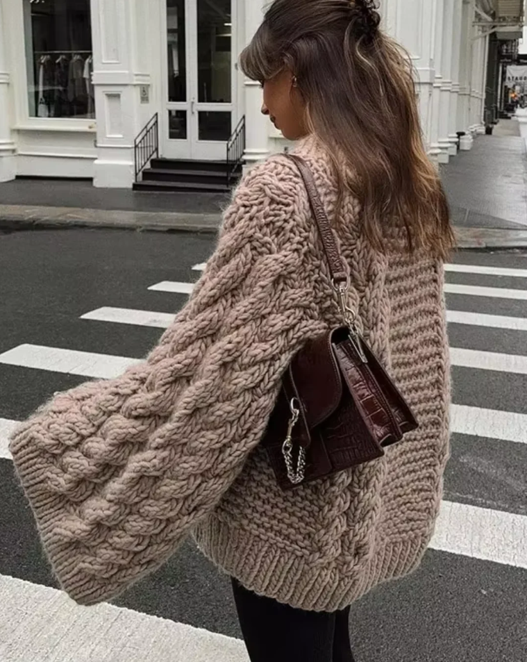 Pull Femme Col Rond Douillet Hiver