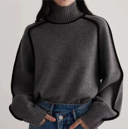 Pull À Col Roulé Élégant pour Femme | Parfait pour l’Automne Et l’Hiver