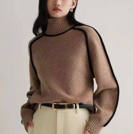 Pull À Col Roulé Élégant pour Femme | Parfait pour l’Automne Et l’Hiver