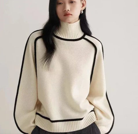 Pull À Col Roulé Élégant pour Femme | Parfait pour l’Automne Et l’Hiver