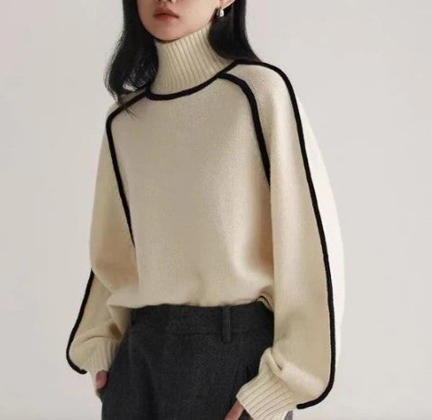 Pull À Col Roulé Élégant pour Femme | Parfait pour l’Automne Et l’Hiver - LuxeStyle
