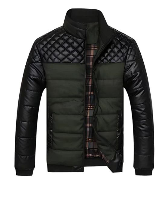 Blouson Aviateur Douillet et Élégant, Col Haut et Manches Côtelées