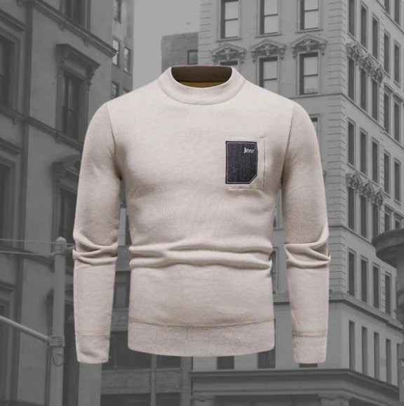 Pull Homme Col Rond Élégant pour Tous les Jours