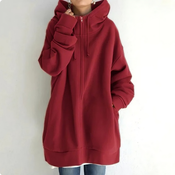 Sweat à capuche confortable avec poche et cordon ajustable