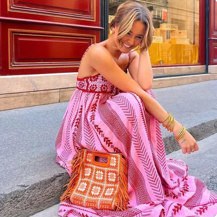 Robe Été Bohème à Bretelles Délicates pour Femme - LuxeStyle