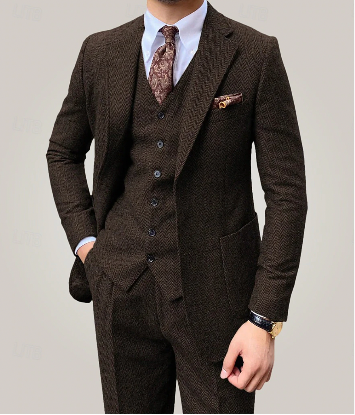 Costume 3 Pièces Élégant Mariage Homme | Tenue De Mariage Classique - luxestyle