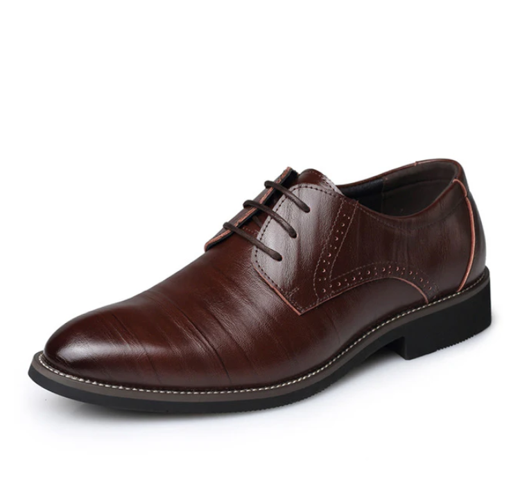Chaussures de Mariage Élégantes pour Homme à Lacets Noir