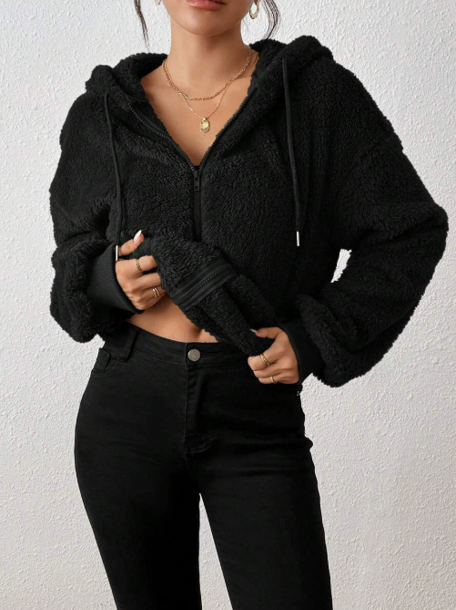 Veste Femme Hiver – Cardigan Élégant en Polaire Douillette & Chaude pour Femmes