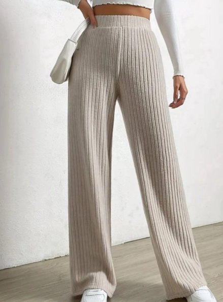 Pantalon Femme Confort - Pantalon Décontracté en Maille Souple pour Femmes - LuxeStyle