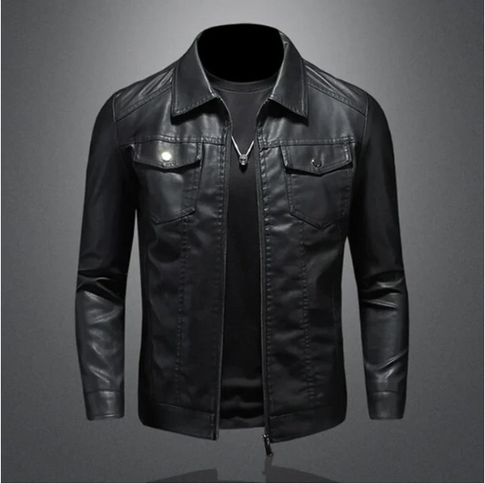 Veste Courte Zippée Homme Classique Quotidien - LuxeStyle