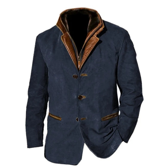Veste Blazer Élégant Homme Hiver