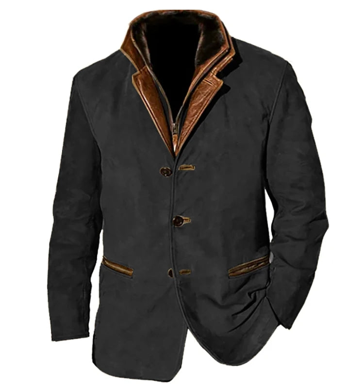 Veste Blazer Élégant Homme Hiver