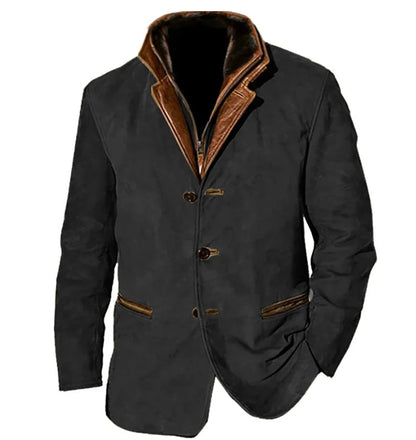 Veste Blazer Élégant Homme Hiver