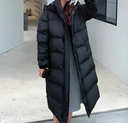 Parka Femme Hiver Blanche Élégante