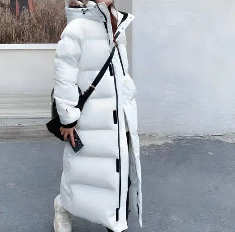 Parka Femme Hiver Blanche Élégante