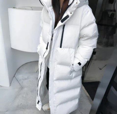 Parka Femme Hiver Blanche Élégante - LuxeStyle