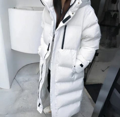 Parka Femme Hiver Blanche Élégante - LuxeStyle