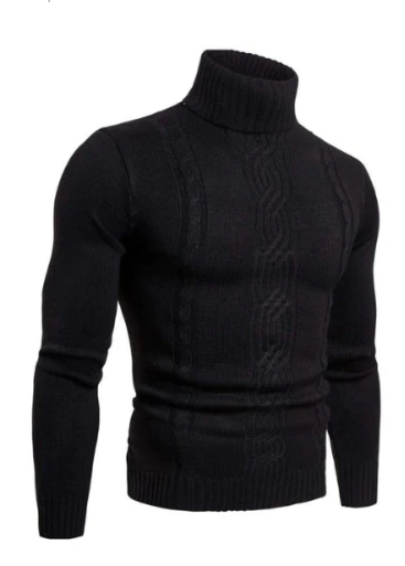 Pull Col Roulé Homme Hiver