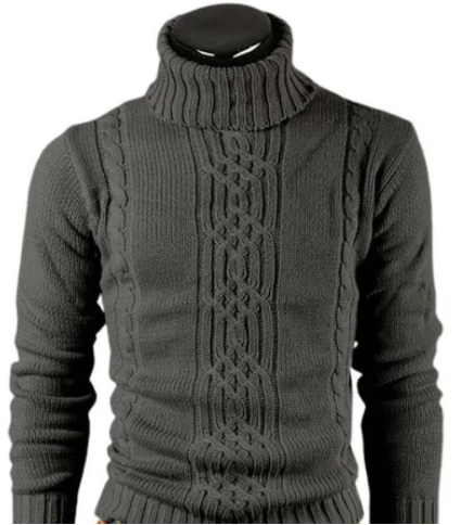 Pull Col Roulé Homme Hiver