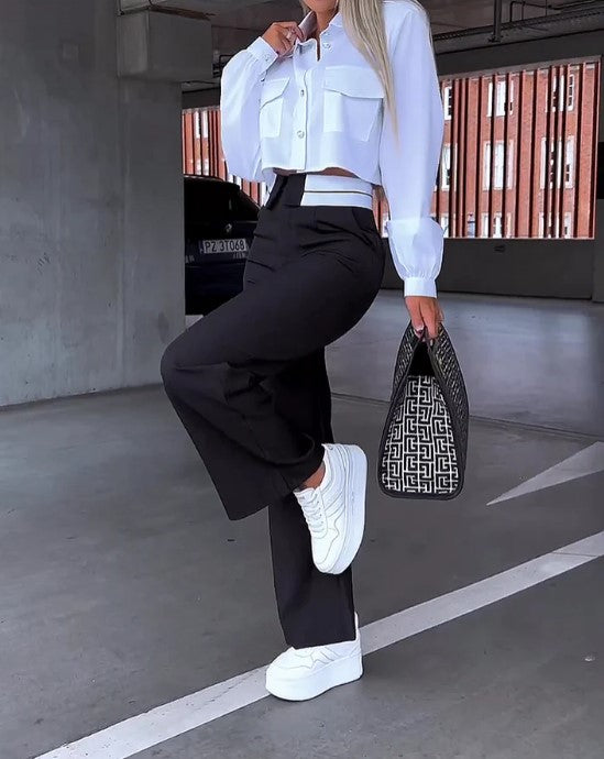 Pantalon Femme Confort Élégant pour Travail ou Loisirs - LuxeStyle