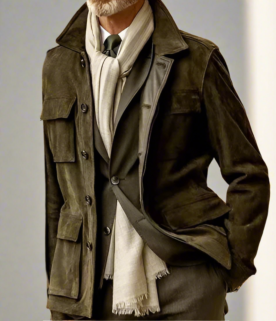 Veste Élégante à Boutons pour Hommes - Parfaite pour le Travail et la Ville - LuxeStyle