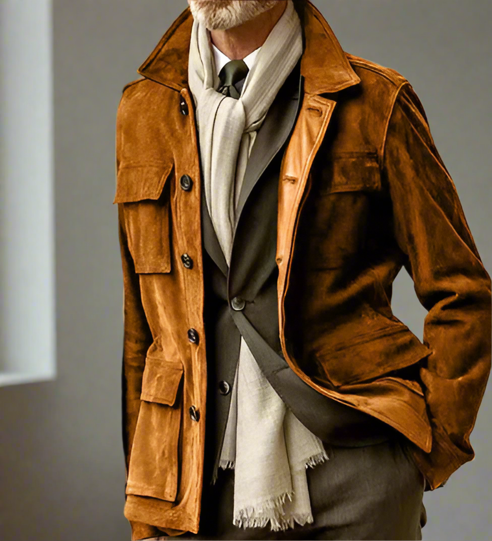 Veste Élégante à Boutons pour Hommes - Parfaite pour le Travail et la Ville