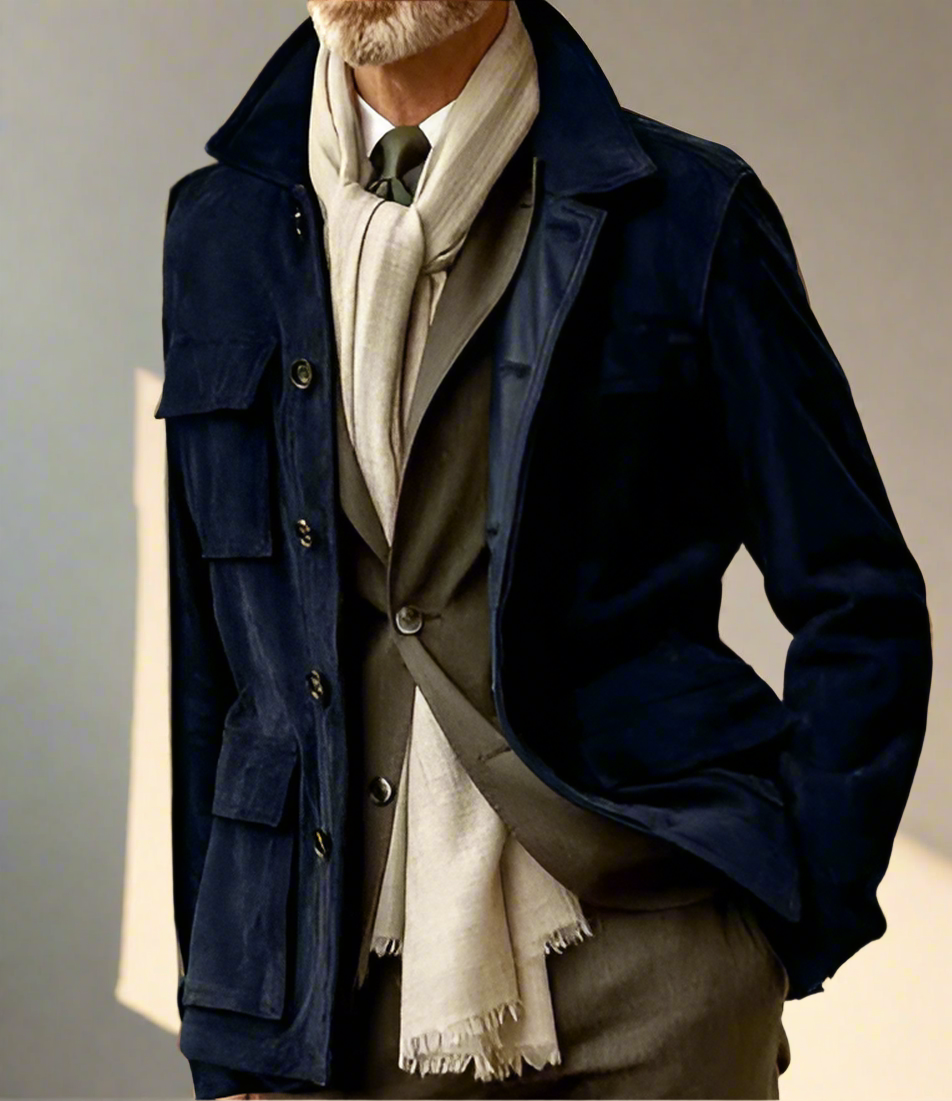 Veste Élégante à Boutons pour Hommes - Parfaite pour le Travail et la Ville