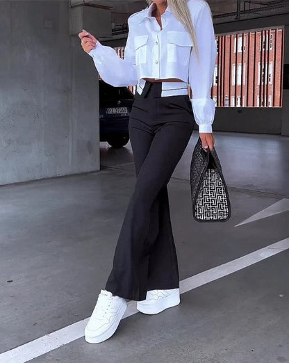 Pantalon Femme Confort Élégant pour Travail ou Loisirs