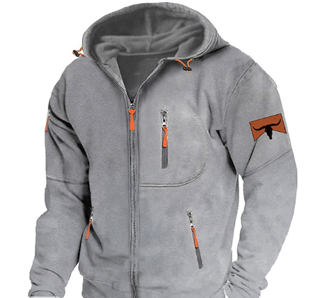 Sweat À Capuche Zippé Étanche Pour Homme | Parfait Pour Hiver - LuxeStyle