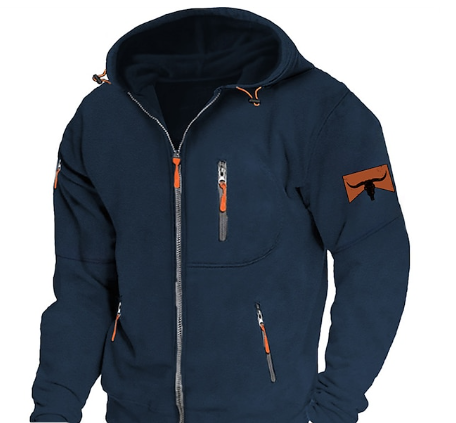 Sweat À Capuche Zippé Étanche Pour Homme | Parfait Pour Hiver