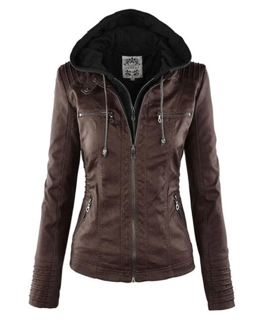 Veste Courte Zippée Féminine pour Printemps - LuxeStyle