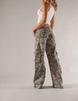 Pantalon Militaire Femme Évasé
