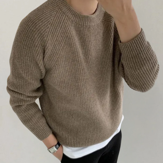 Pull Homme Col Rond Classique pour Automne Hiver - LuxeStyle