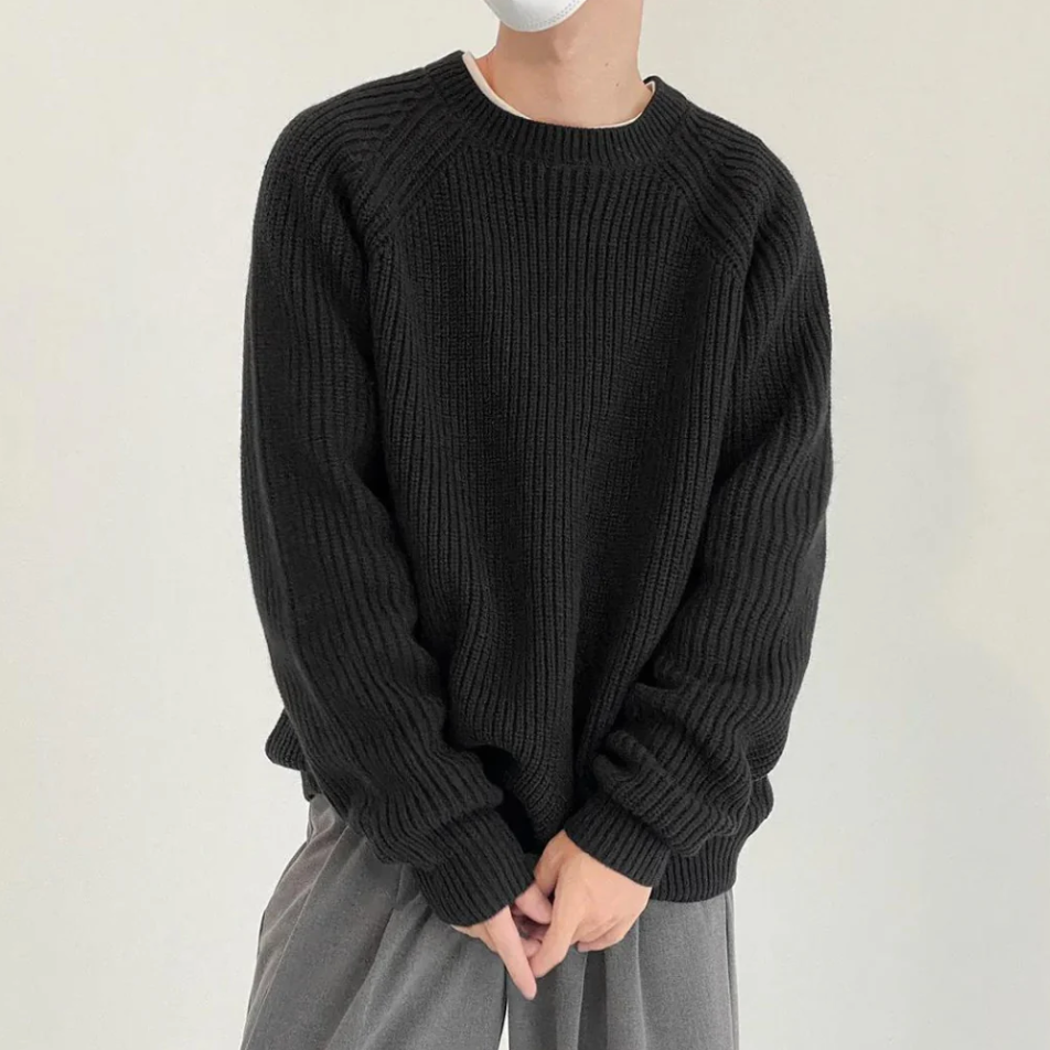 Pull Homme Col Rond Classique pour Automne Hiver
