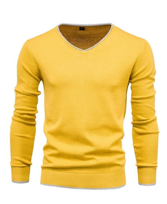 Pull Homme Col V Élégant Slim Fit