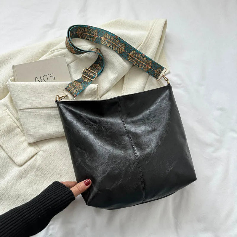 Sac à Main Chic en Cuir Rétro pour Femme