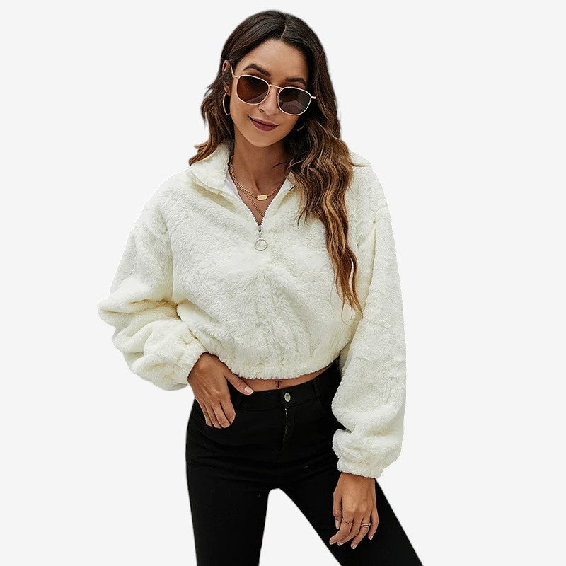 Veste décontractée à fermeture éclair avec capuche - LuxeStyle