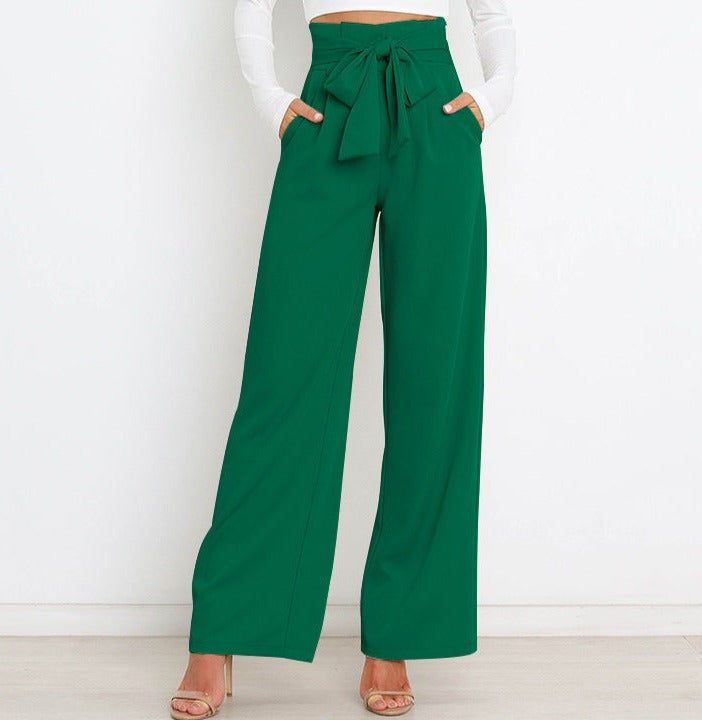 Pantalon Femme Élégant Taille Élevée