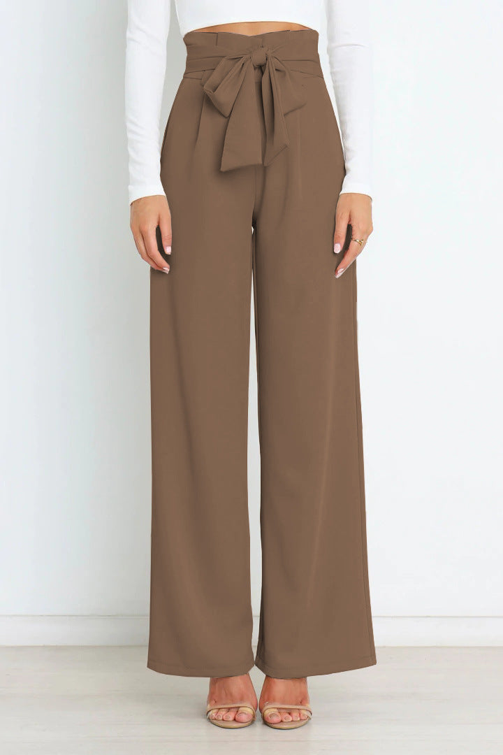 Pantalon Femme Élégant Taille Élevée